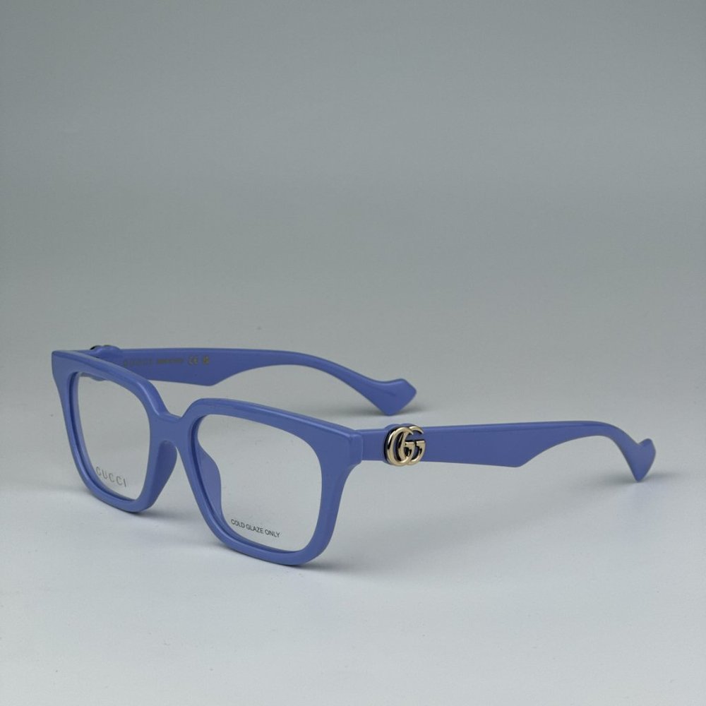 Gucci GG1536O 008 BRAND NEW Eyeglasses Violet Women Square - Picture 9 of 13